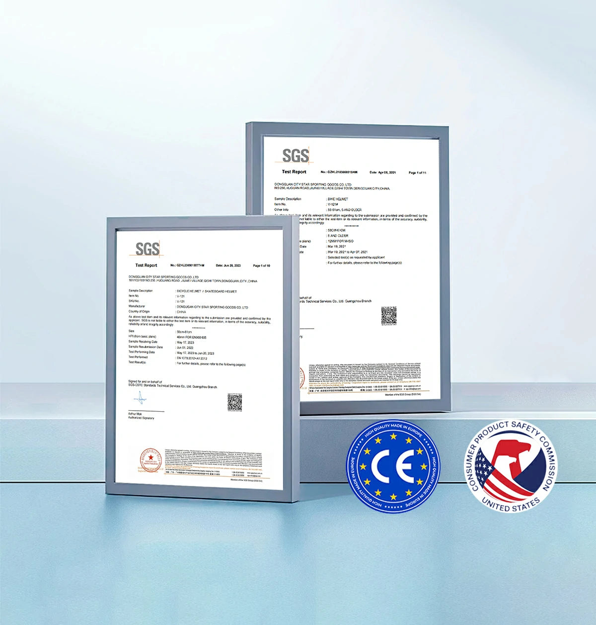 CE+CPSC安全規格取得！