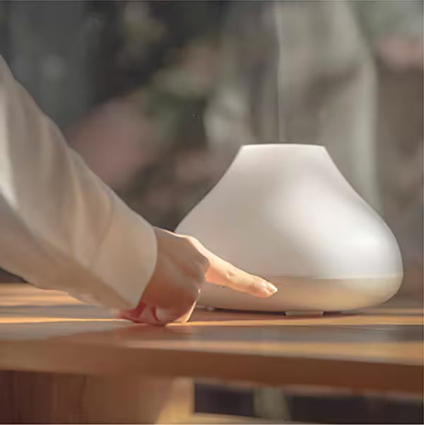 SOLOVE超音波式加湿器はちょっとした時に使える便利なタイマー付、更に、就寝中や消し忘れて外出しても、水がなくなった時、H7自動停止します。