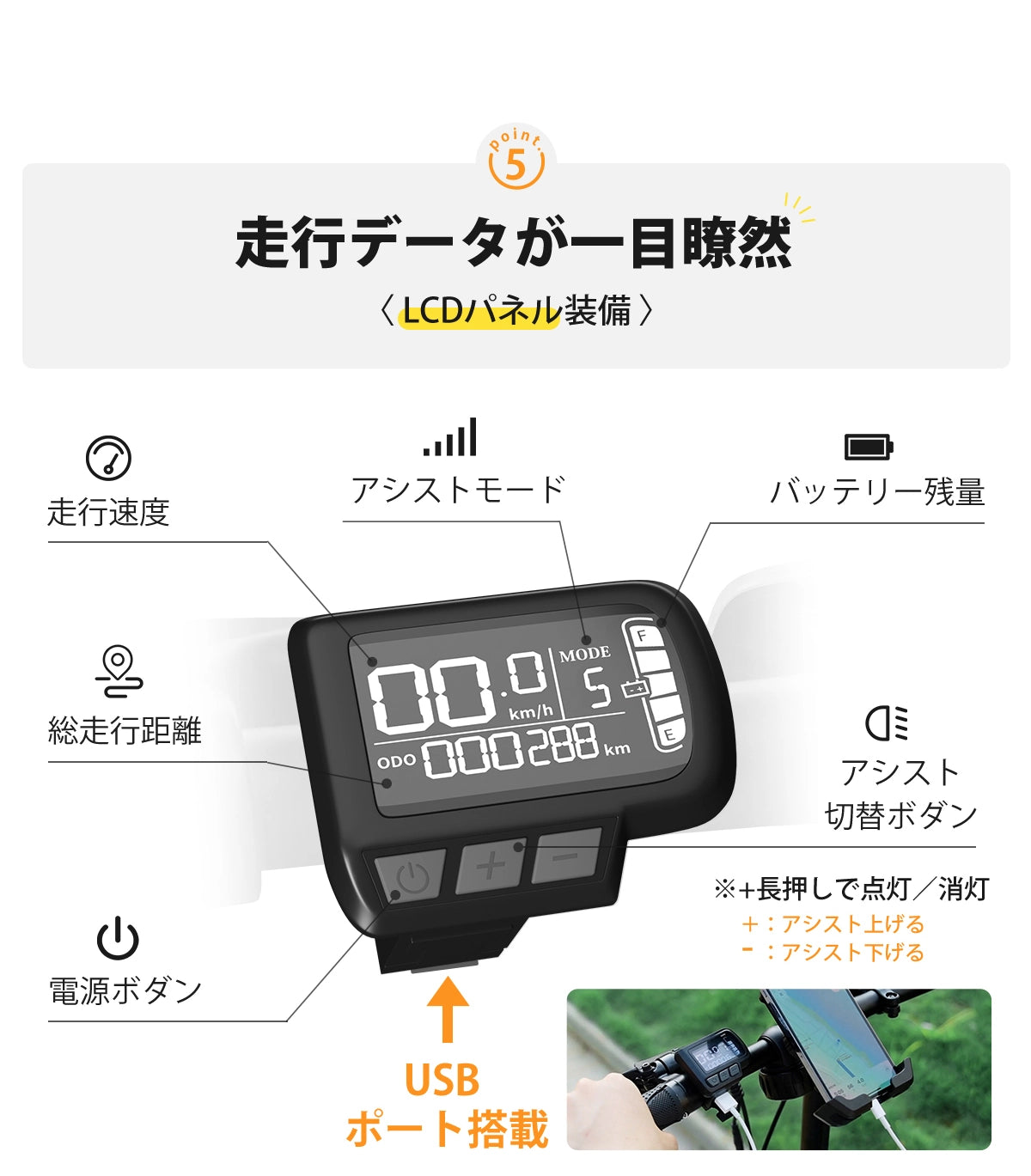 走行データが一目瞭然 軽量電動アシスト自転車 ERWAY A01Lite