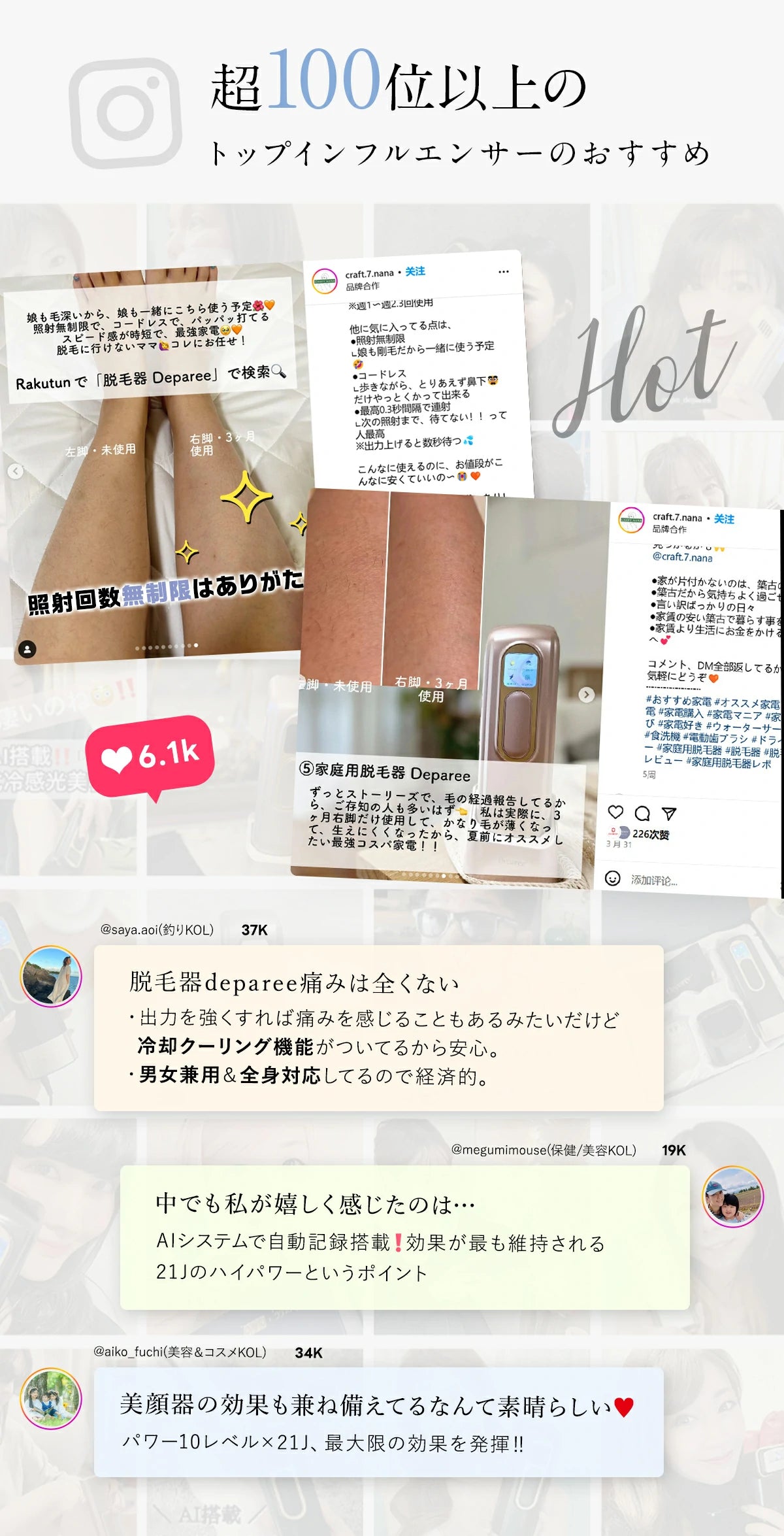 deparee 家庭用光美容器 MIPL冷感光美容器 -50th