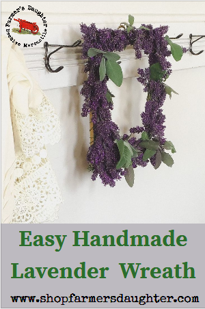 Make a DIY LAVENDER WREATH the easy way! - Farmers Daughter Mercantile