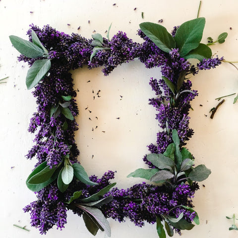 Make a DIY LAVENDER WREATH the easy way! - Farmers Daughter Mercantile