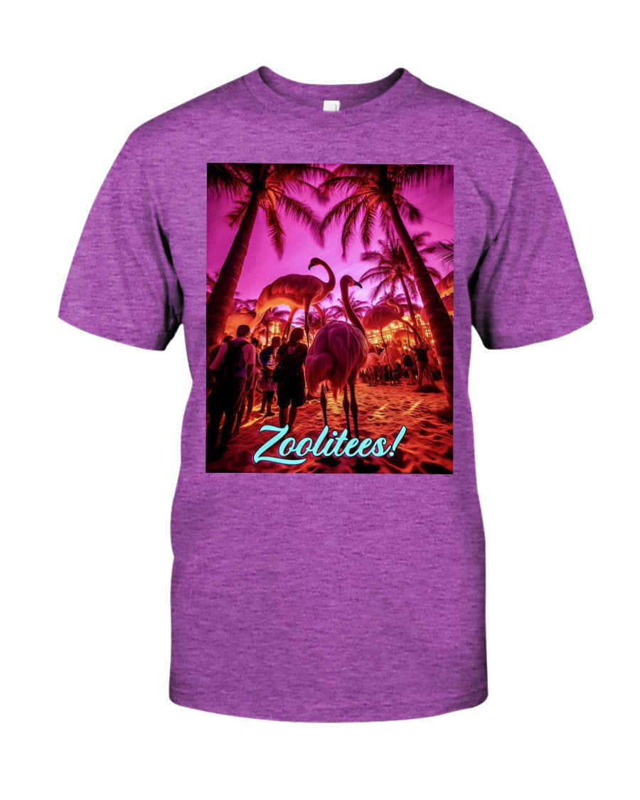 Ostrich Flamingos at Island Fest T-Shirt