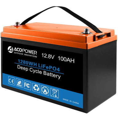 2 X 12V 100AH LiFePO4 Deep Cycle Lithium Battery / Bluetooth /Self-hea -  SunGoldPower