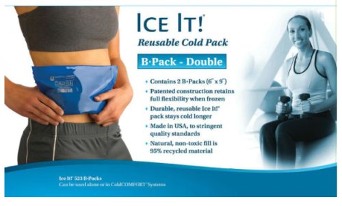 Ice It! Reusable Cold Pack (b Pack Double) Size:6 X9x1.5