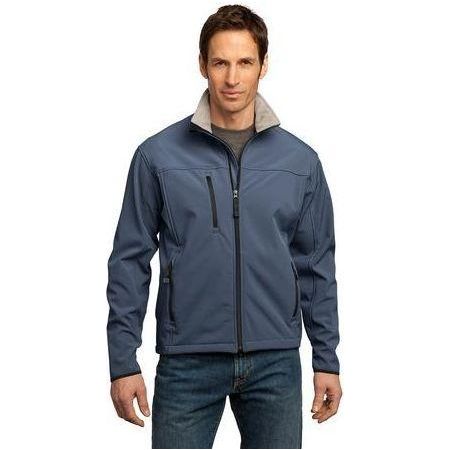 Mens Glacier Soft Shell Jacket Joe's USA Large Atlantic Blue/Chrome