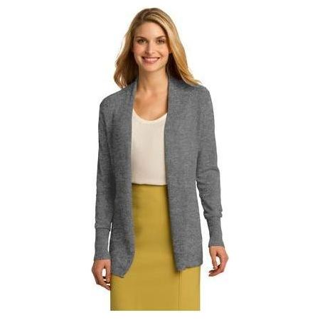 Ladies Open Front Cardigan Joe's USA Medium Heather Grey X-Small
