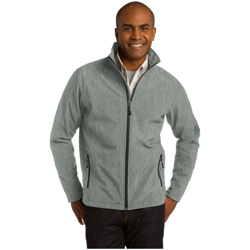 Port Authority ® Core Soft Shell Jacket. J317 - Pearl Grey Heather - Port Authority J317 Outerwear Port Authority