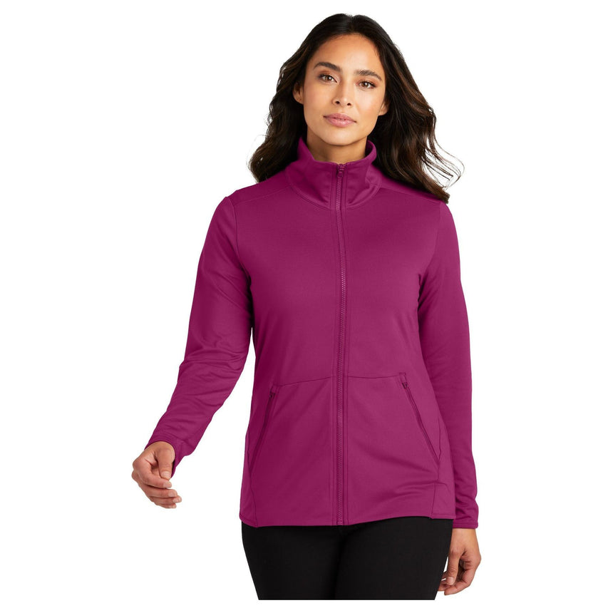 Port Authority ® Women's Accord Stretch Fleece Full-Zip LK595 - Port Authority LK595 Sweatshirts/Fleece Port Authority