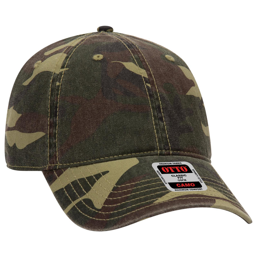 OTTO CAP Camouflage 6 Panel Low Profile Baseball Cap OTTO 103-713 Otto Cap CP001 - Camo 001 OSFM - Adult