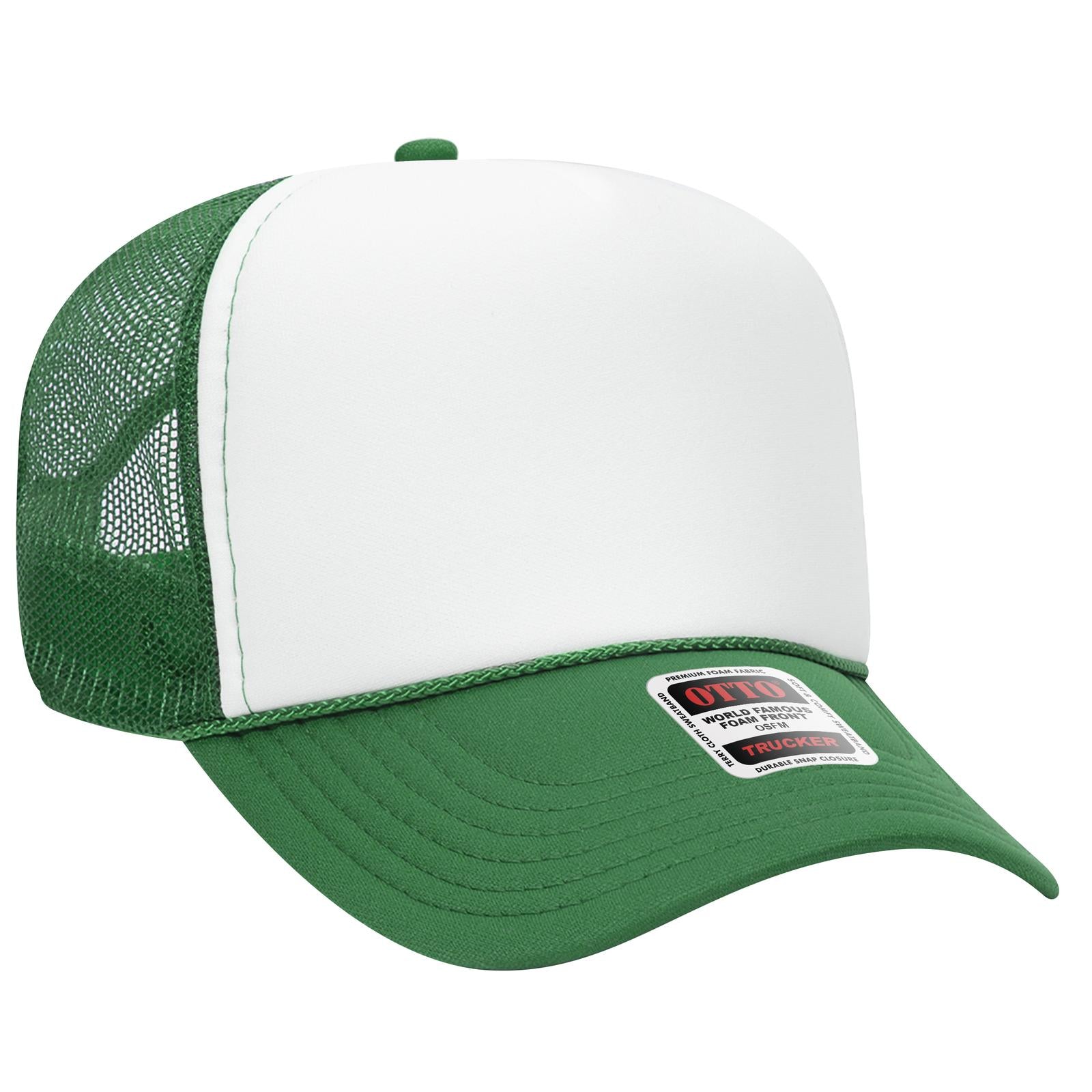 OTTO CAP 5 Panel Mid Profile Mesh Back Trucker Hat OTTO 32-467 - Picture 9 of 20