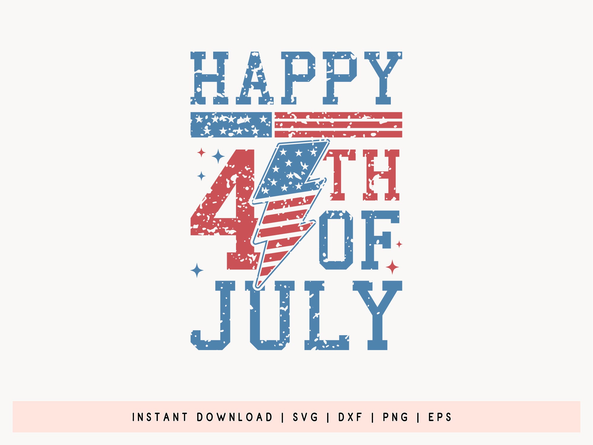 Happy 4th of July SVG File