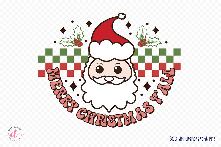 Merry Christmas Y'all PNG Sublimation