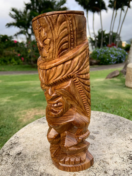 tiki man statue