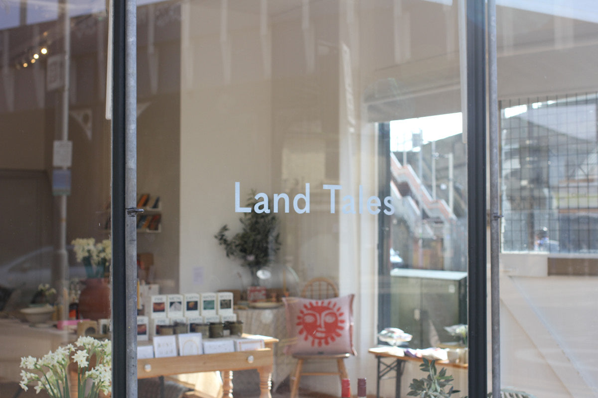 Land Tales at Host of Leyton shop window