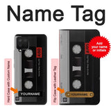 Samsung Galaxy A12 Hard Case Vintage Cassette Tape with custom name