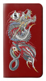 Google Pixel 5A 5G PU Leather Flip Case Yakuza Dragon Tattoo