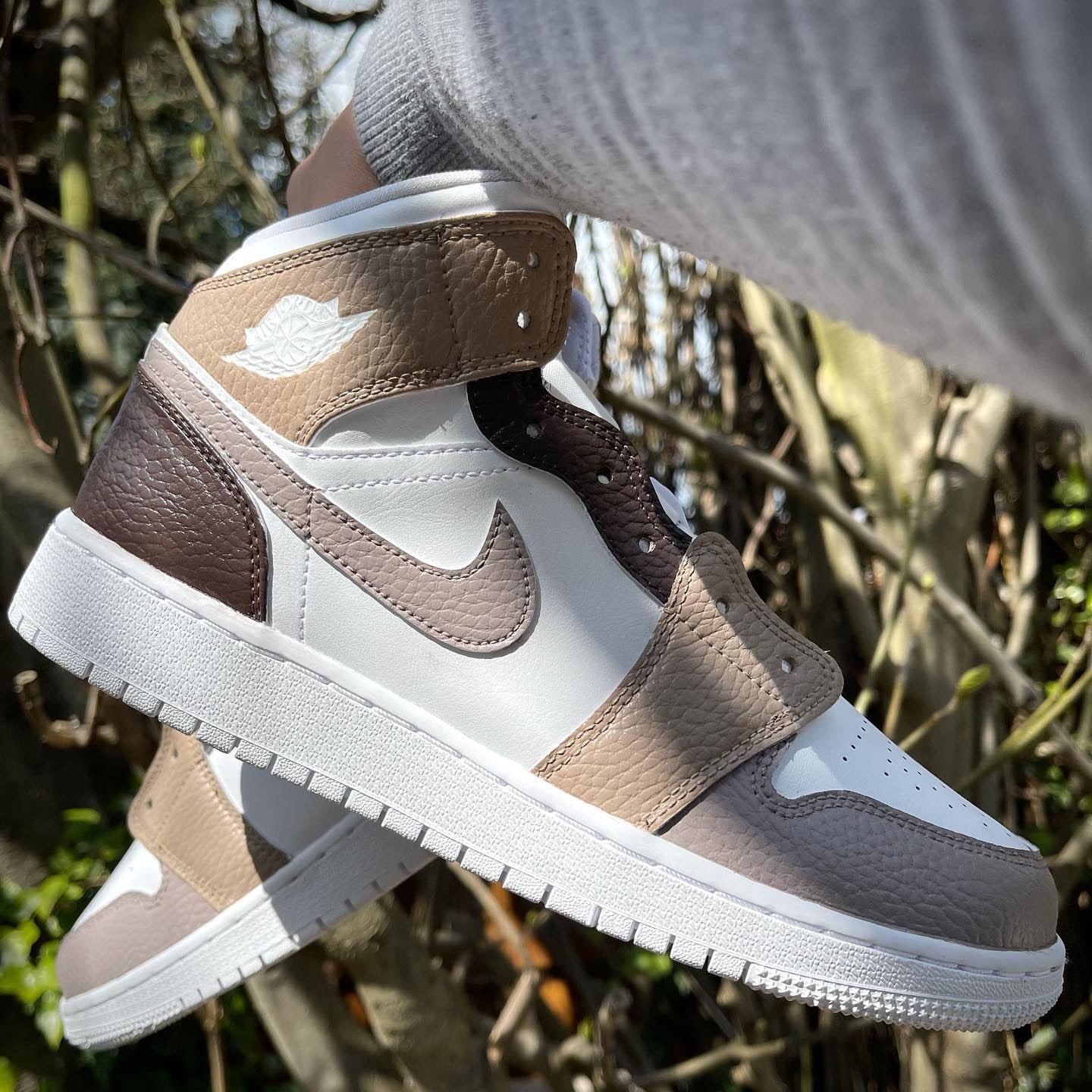 beige brown jordan 1