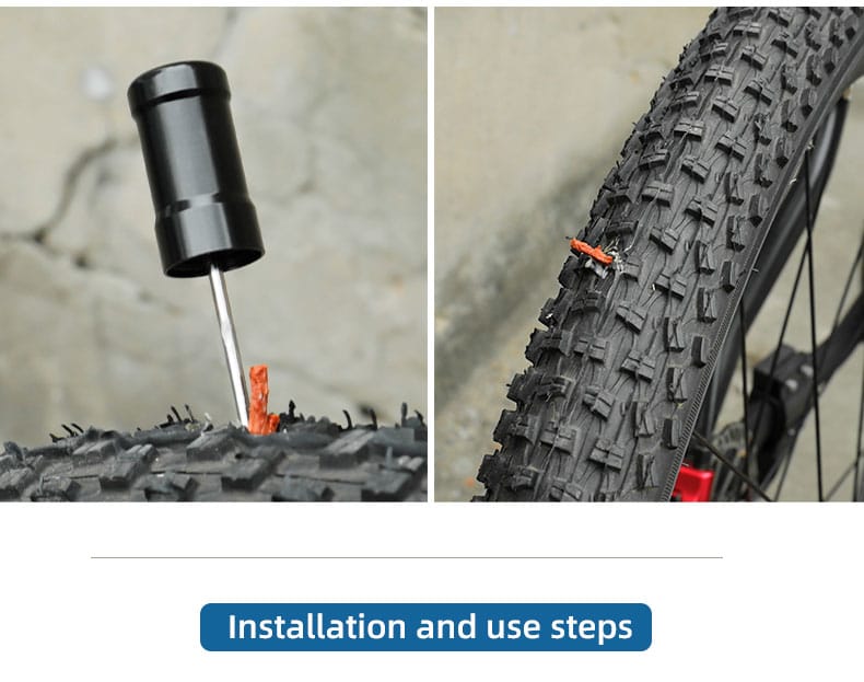 Kit d'outils de réparation de pneus sans chambre à air pour vélo, pour  réparation urgente de crevaison sans colle, Oz – Oz Marketplace