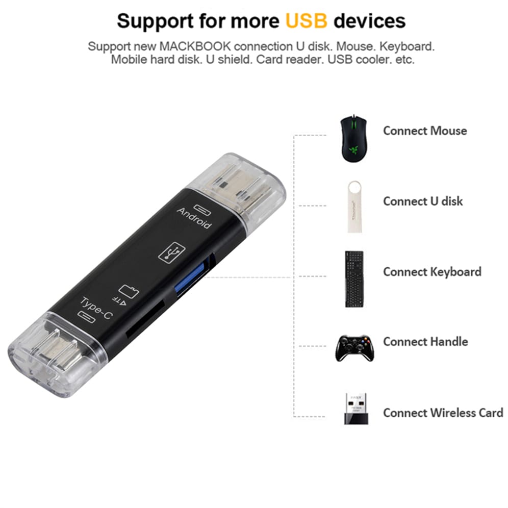 uni USB 3.0 SD/Micro SD Lecteur de Carte, USB SD/TF Maroc