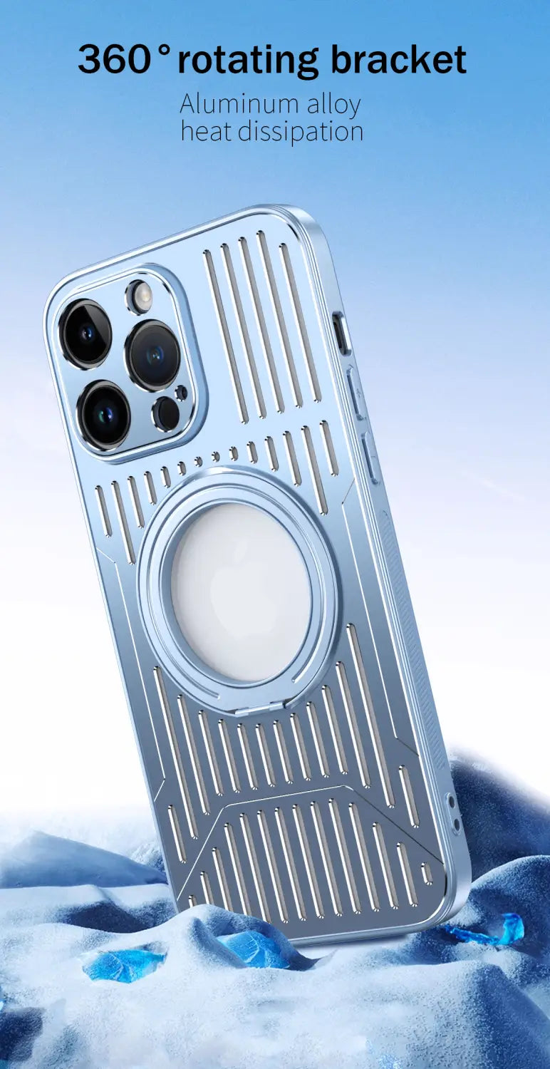Kühlende magnetische 360° drehbare Stand-Telefonhülle für iPhone 12 13 14
