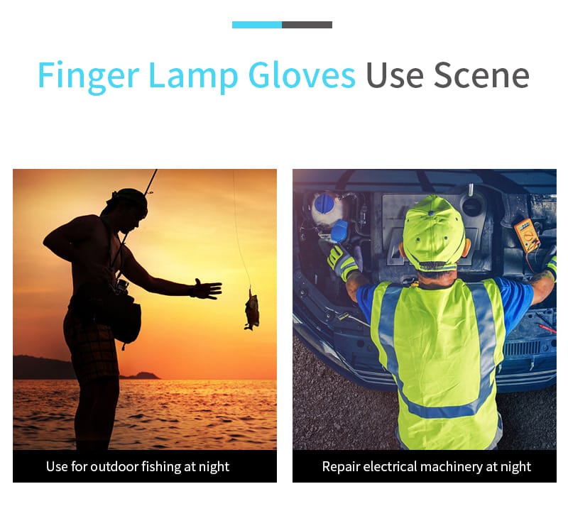 gants imperméables avec lumière LED Maroc 