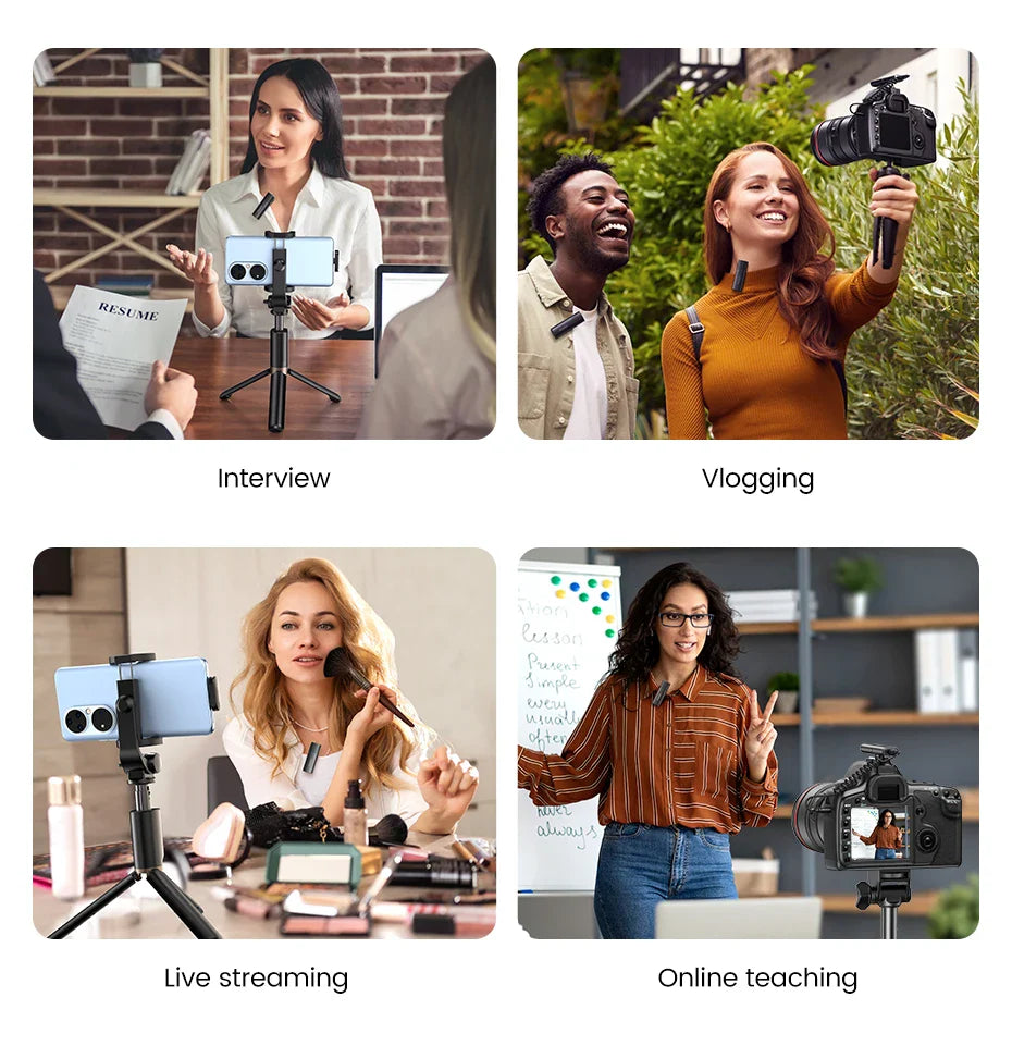 UGREEN Wireless Bluetooth Lavalier Microphone - Omni Condenser Noise Reduction Mic for Camera Video Recording Live Stream - Image 9