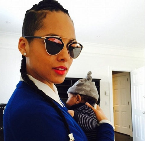 Alicia Keys in Dior So Real Sunglasses
