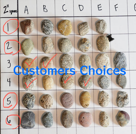 The 10 Stones With Additional Choices - And Final Customer Picks