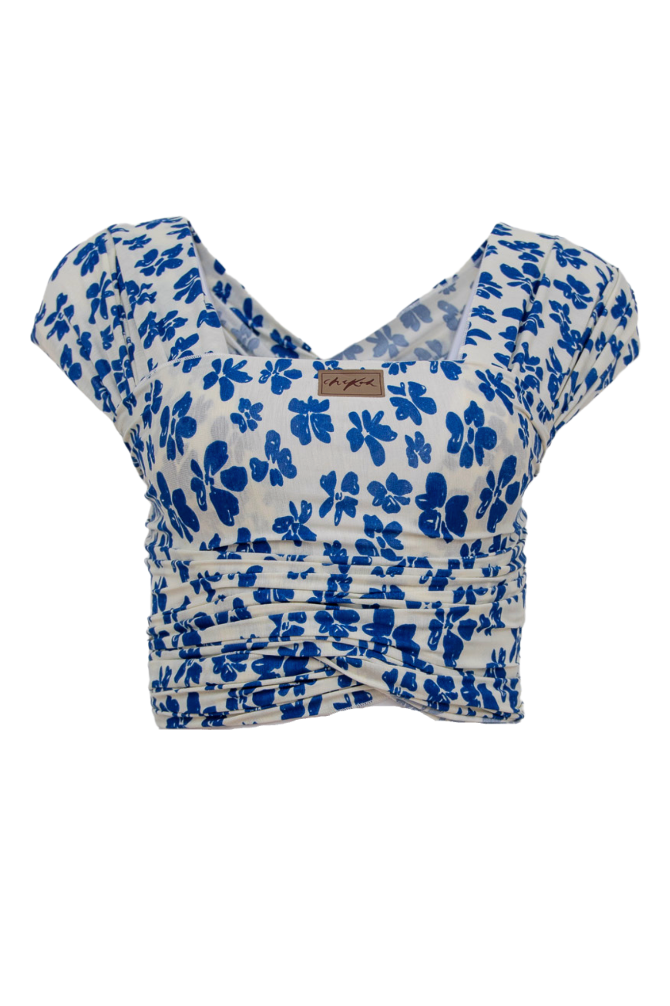 Des Fleurs - Chekoh Stretchy Baby Wrap Carrier - Blue Flower Print ...