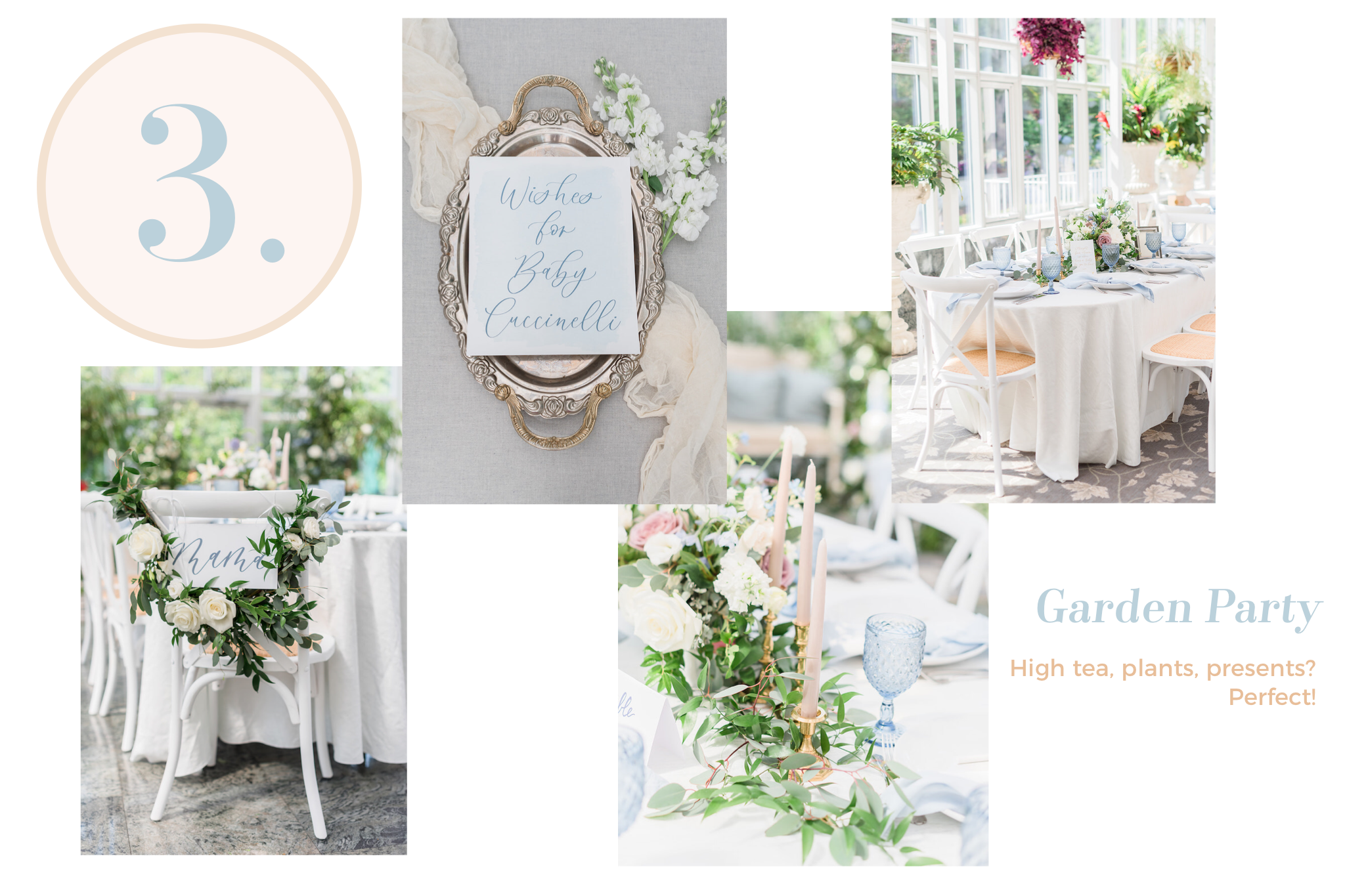 Garden Party inspired baby shower