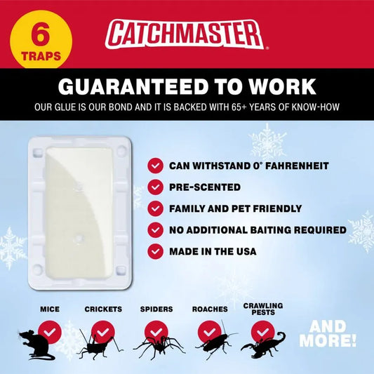 Catchmaster 60m Mouse & Insect Glue Board Pack of 60