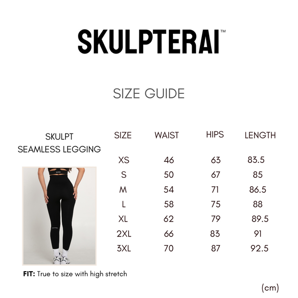 Sizing Guide - Seamless Legging – Skulpterai