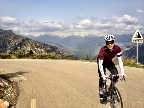 perry ap gwynedd cycling in the alps