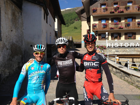 perry ap gwynedd cycling in Livigno with team BMC