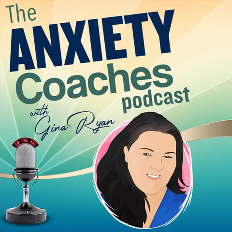 Explore the Best Mental Health Podcasts for Women - The Anxiety Coaches Podcast hosted by Gina Ryan - V3 Apparel seamless workout leggings, gym tights, fitness sports bras and tank tops