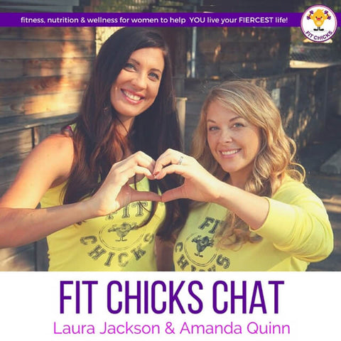 Top Womens Workout Podcasts for Inspiration and Fitness Guidance - The Fit Chicks Chat hosted by Laura Jackson and Amanda Quinn - V3 Apparel seamless workout leggings, gym tights, fitness sports bras and tank tops