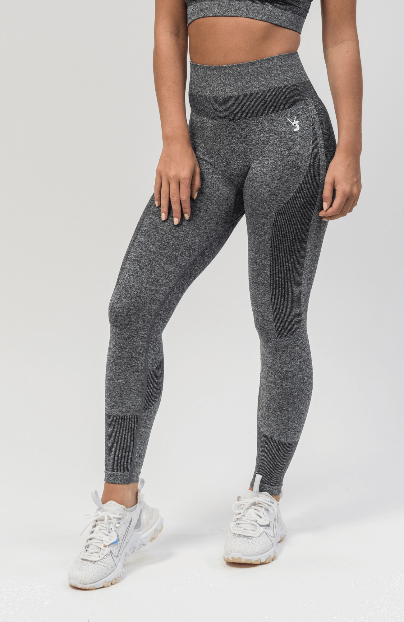 Define Seamless Scrunch Leggings - Grey Marl