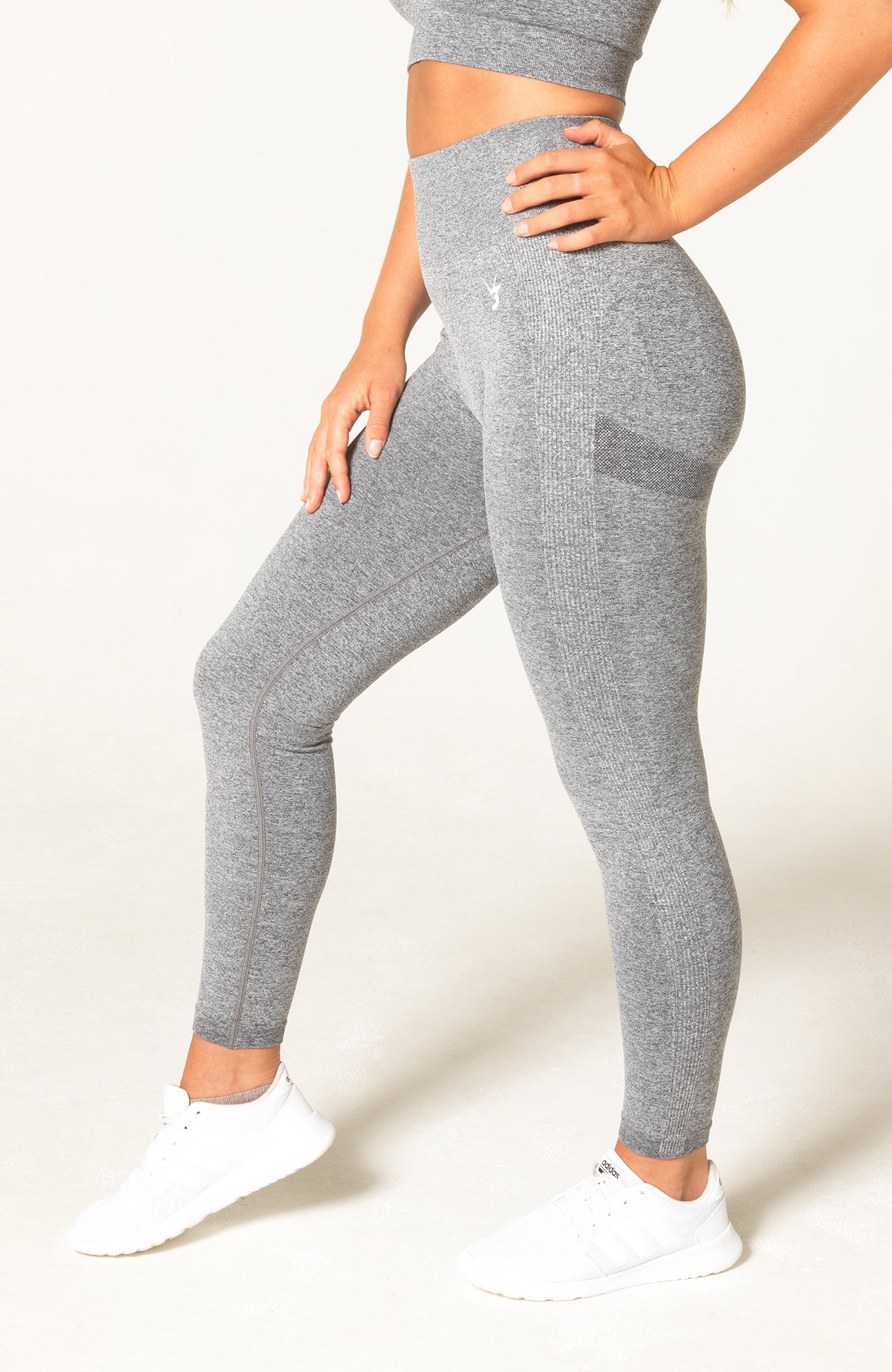 V3 Apparel Womens Seamless Scrunch Define Workout Leggings - Grey - Gym ...