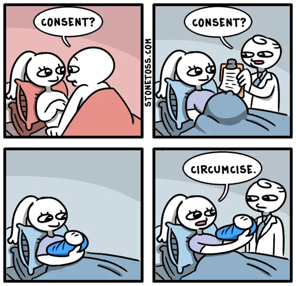 uncircumcised meme about consent