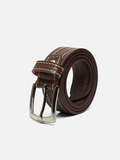 Brown Leather Belt - FALB23-007