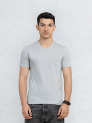 Regular Fit V-Neck Basic Tee - FMTBT23-017