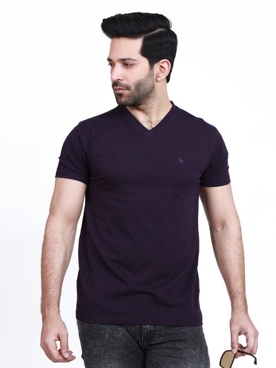 Stretch Fit V-Neck Basic Tee - FMTBS22-012