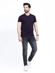 Stretch Fit Crew Neck Basic Tee - FMTBS22-005