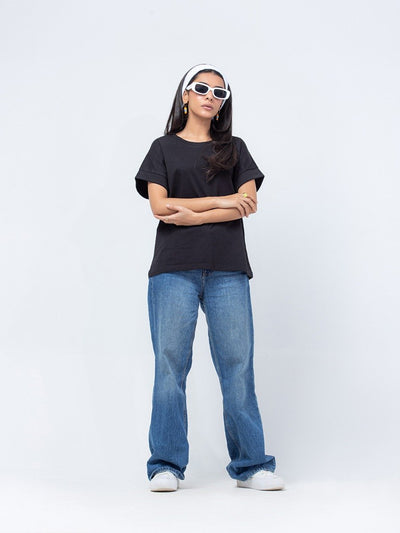 Relax Fit Crew Neck Basic Tee - FWTBT23-017