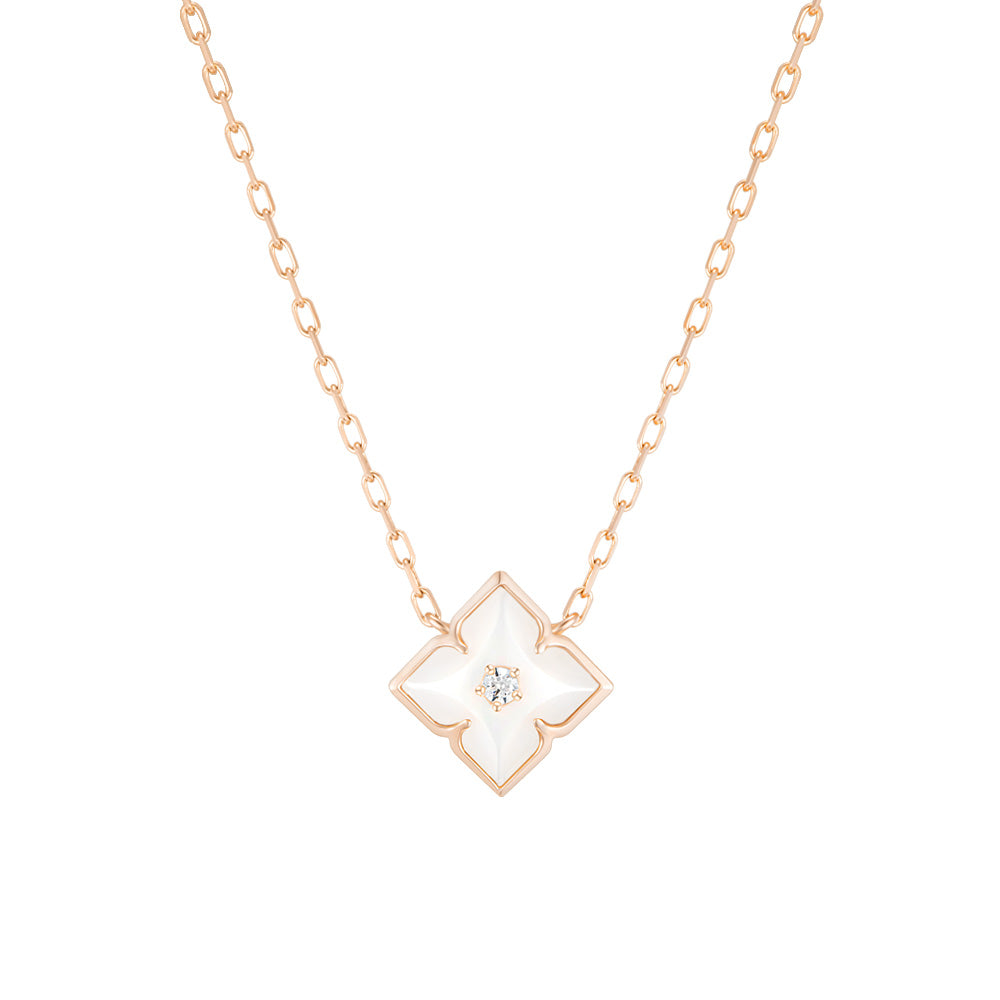 Color Blossom BB Star Pendant, Pink gold, Pink Mother-of-Pearl and