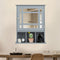 Wall Mounted and Mirrored Bathroom Cabinet-Gray