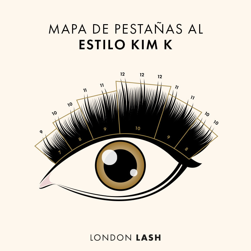 Mapeo de Pestañas al Estilo Kim K | London Lash España