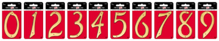 4 BRASS NUMBER 2