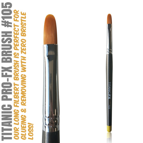 Titanic Pro-FX Brush # 105 Long Filbert Brush